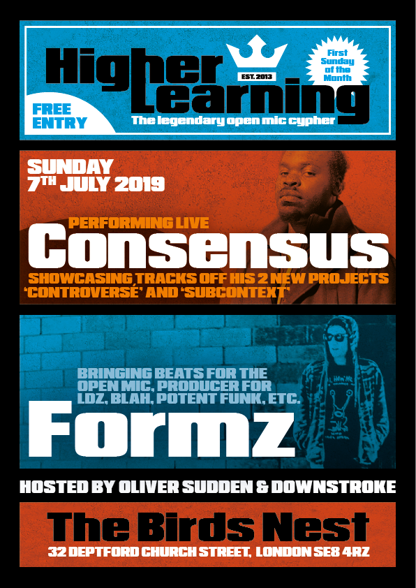 Consenus Rapper Higher Learning London